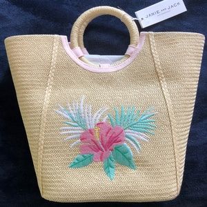 Janie and Jack Rattan tote
